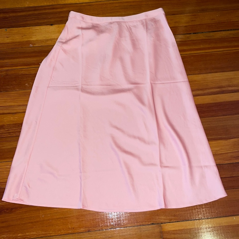 Pink slip skirt